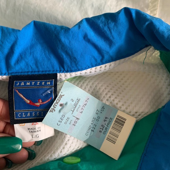 Vintage Jantzen color block jacket L - Picture 10 of 11